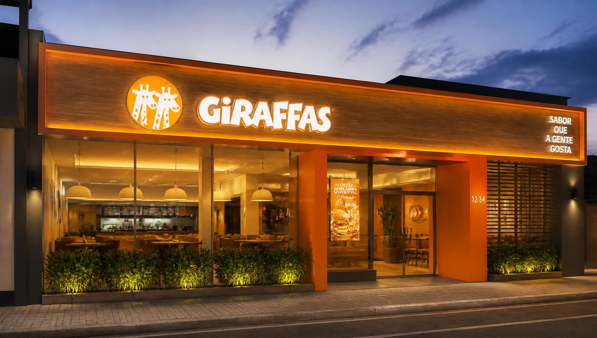 Loja da Rede Giraffas — case Giraffas